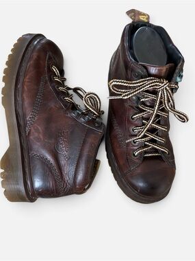 Vtg 90’s Doc Martens 8287 Brown Leather Hiker Monkey Boot Lug Sole Mens Size 7